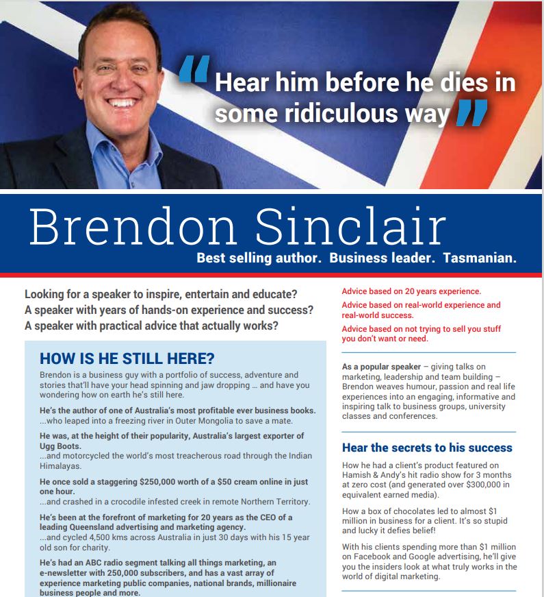 Brendon Sinclair - Speaker